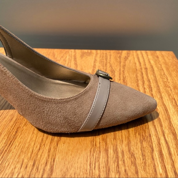 Vaneli Dalan Truffle Suede Closed-toe Sandals 8.5M - Picture 7 of 11